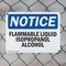 Signmission Flammable Liquid Isopropanol Alcohol OSHA Notice Sign, Plastic, 10in W x 7in L, 2PK OS-2PACK-NS-P-710-L-12763 - alternate 5